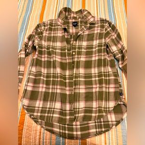Gap flannel plaid shirt
